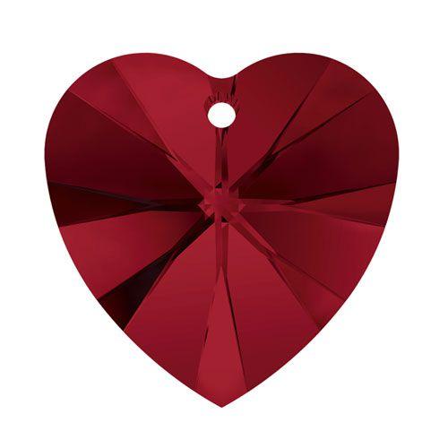 Swarovski 18x17.5mm Heart Pendant - Siam (1pc) XILION