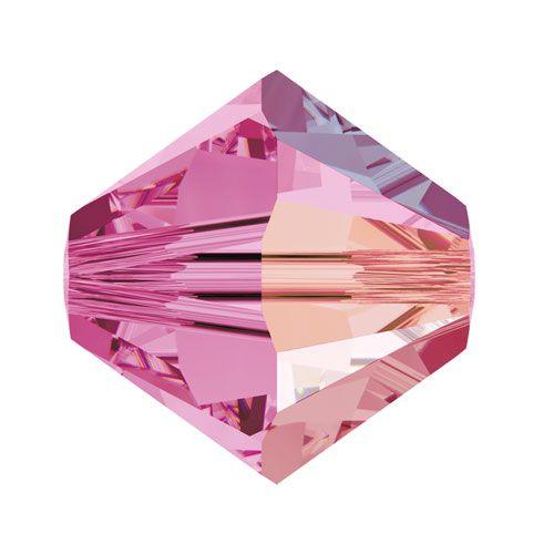 Swarovski 4mm Bicone - Rose AB (10 Pack) XILION