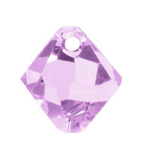 Swarovski 8mm Top Drill Bicone -  Amethyst (10 pack)