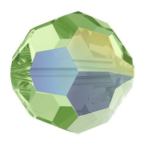 Swarovski 4mm Round - Peridot AB (10 Pack) - Too Cute Beads