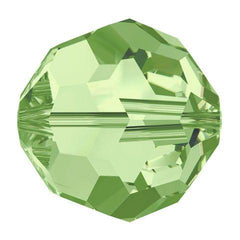 Swarovski 6mm Round - Peridot (10 Pack) - Too Cute Beads