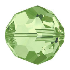 Swarovski 4mm Round - Peridot (10 Pack) - Too Cute Beads