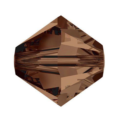 Swarovski 6mm Bicone - Smoked Topaz (10 Pack) XILION