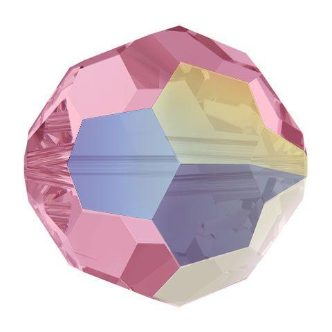 Swarovski 6mm Round - Light Rose AB (10 Pack)