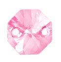 Swarovski 14mm 2-Hole Octagon - Light Rose (pk2)