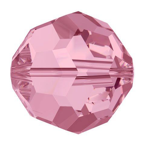 Swarovski 8mm Round - Light Rose (10 Pack) - Too Cute Beads