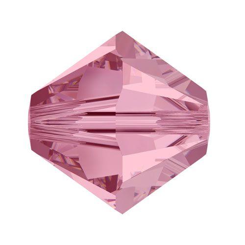 Swarovski 8mm Bicone - Light Rose Satin (10 Pack) XILION