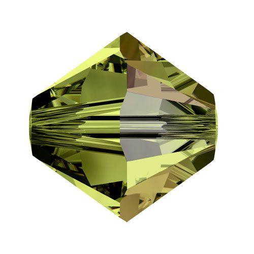 Swarovski 8mm Bicone - Olivine AB (10 Pack) XILION