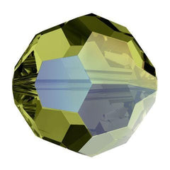 Swarovski 4mm Round - Olivine AB (10 Pack) - Too Cute Beads