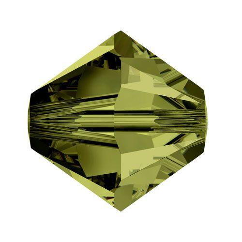 Swarovski 6mm Bicone - Olivine (10 Pack) XILION