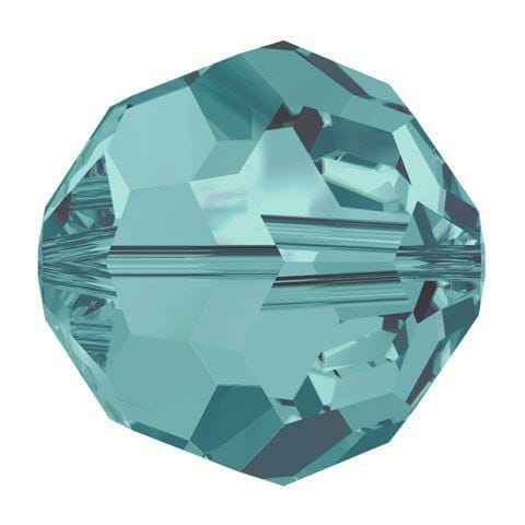 Swarovski 4mm Round - Blue Zircon (10 Pack)