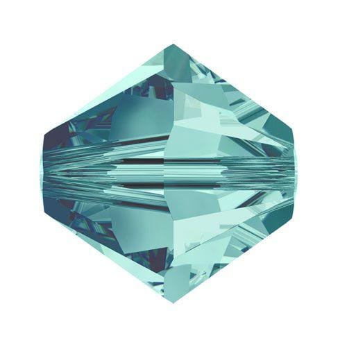 Swarovski 4mm Bicone - Blue Zircon (10 Pack) XILION