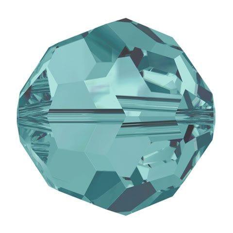 Swarovski 6mm Round - Blue Zircon (10 Pack) - Too Cute Beads