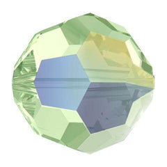 Swarovski 6mm Round - Chrysolite AB 2X (10 Pack) - Too Cute Beads