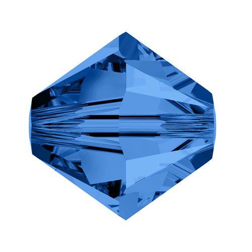 Swarovski 4mm Bicone - Capri Blue (10 Pack) XILION