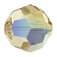 Swarovski 4mm Round - Ceylon Topaz AB (10 Pack) - Too Cute Beads