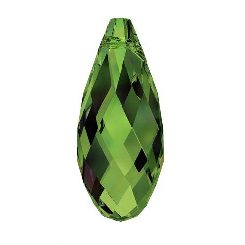 Swarovski 11 x 5.5mm Briolette Pendant - Dark Moss Green (1 Piece) - Too Cute Beads