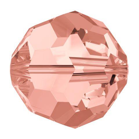 Swarovski 4mm Round - Crystal Rose Peach (10 Pack) - Too Cute Beads
