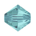 Swarovski 5mm Xilion Bead - Light Turquoise (10 Pack) - Too Cute Beads