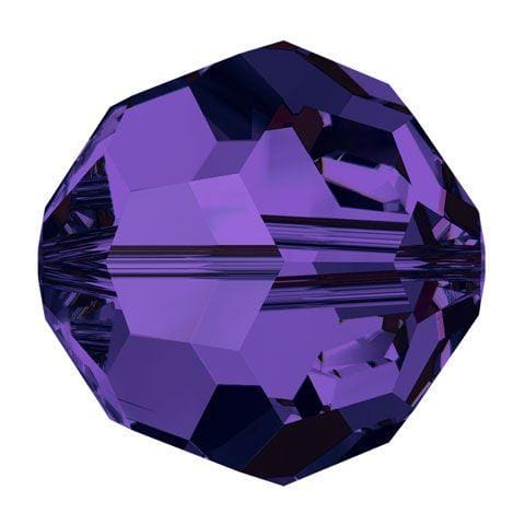 Swarovski 4mm Round - Purple Velvet (10 Pack) - Too Cute Beads