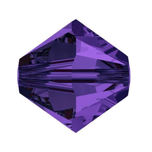 Swarovski 4mm Bicone - Purple Velvet (10 Pack) XILION