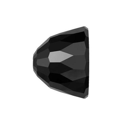 Swarovski 5542 11mm Small Dome Bead - Jet Hematite (Sold by the Piece) - Too Cute Beads