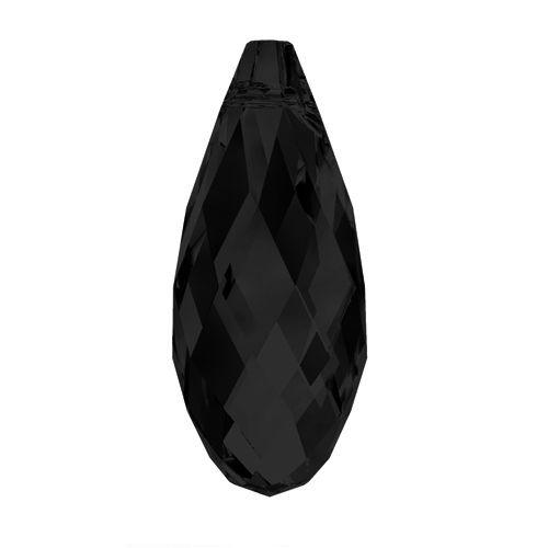 Swarovski 17x8.5mm Briolette Pendant - Jet (1pc)