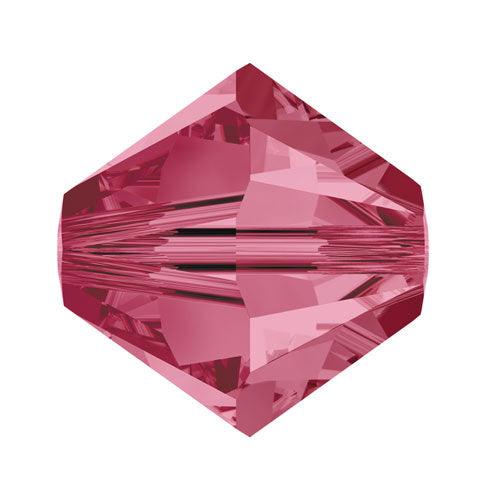 Swarovski 6mm Bicone - Indian Pink (10 Pack) XILION