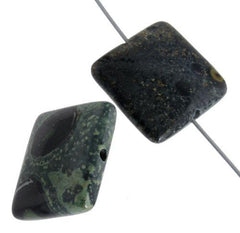 Kambaba Jasper 18mm Square Beads - Too Cute Beads