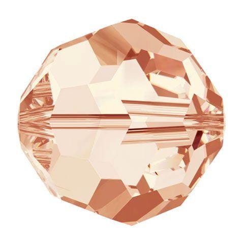 Swarovski 4mm Round - Light Peach (10 Pack) - Too Cute Beads