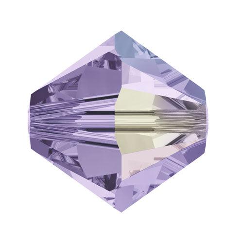 Swarovski 8mm Bicone - Violet AB (10 Pack) XILION