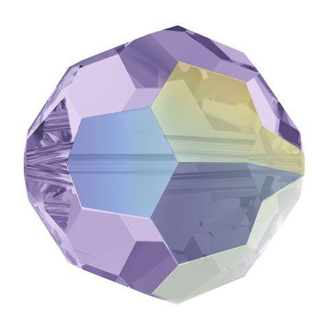 Swarovski 6mm Round - Violet AB 2X (10 Pack)