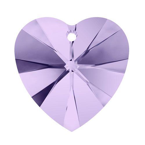 Swarovski 18x17.5mm Heart Pendant - Violet (1pc) XILION