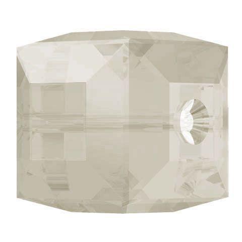 Swarovski 8mm Cube Bead - Light Grey Opal (1 Piece) No longer in Production - Too Cute Beads