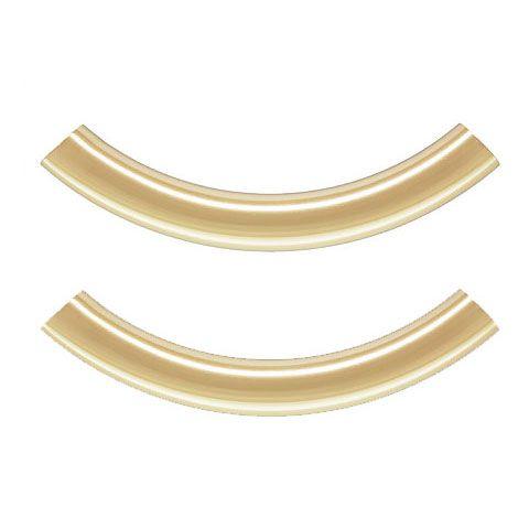 14K Gold Filled 5 x 38mm Bracelet Tube - (1 pair) #00 - Too Cute Beads