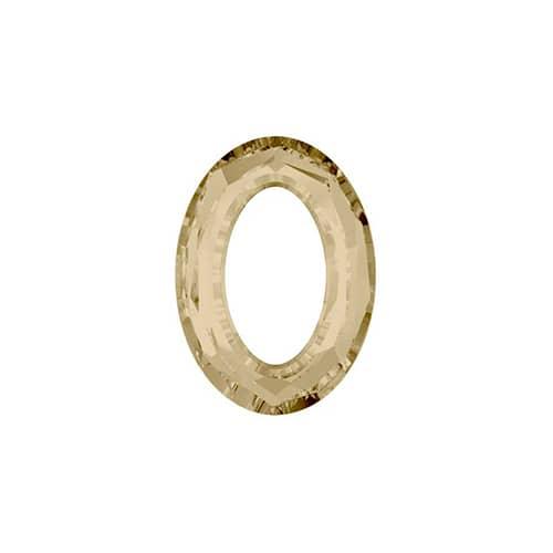 Swarovski 15x11mm Cosmic Oval Fancy Stone - Crystal Golden Shadow CAL (1pc) - Too Cute Beads