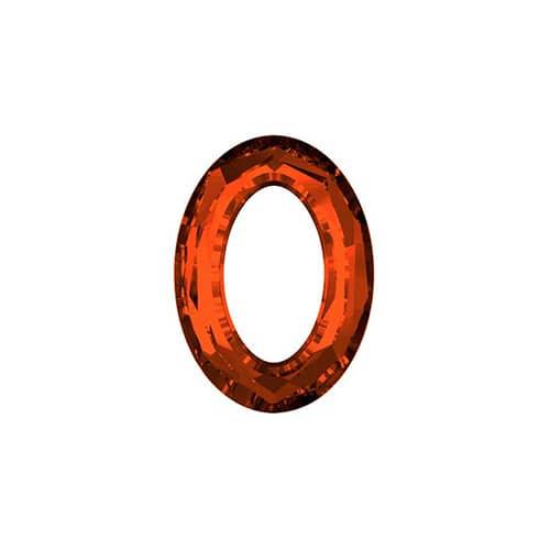 Swarovski 15x11mm Cosmic Oval Fancy Stone - Crystal Red Magma (1pc) - Too Cute Beads