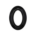 Swarovski 22x16mm Cosmic Oval Fancy Stone - Jet (1pc) - Too Cute Beads