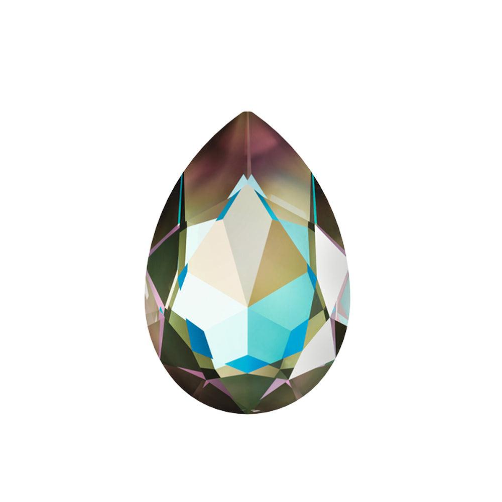 Swarovski 30mm Fancy Stone (4327) Pear - Army Green Delite