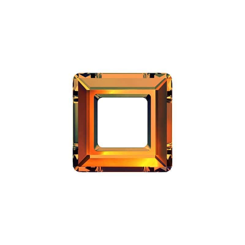 Swarovski 14mm Square Frame - Crystal Copper CAL (1pc)