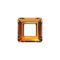 Swarovski 14mm Square Frame - Crystal Copper (1pc) - Too Cute Beads