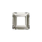 Swarovski 14mm Square Frame - Crystal Satin (1pc) - Too Cute Beads