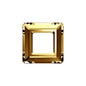 Swarovski 20mm Square Frame - Crystal Golden Shadow CAL (1pc) - Too Cute Beads