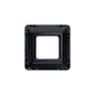 Swarovski 20mm Square Frame - Jet (1pc) - Too Cute Beads