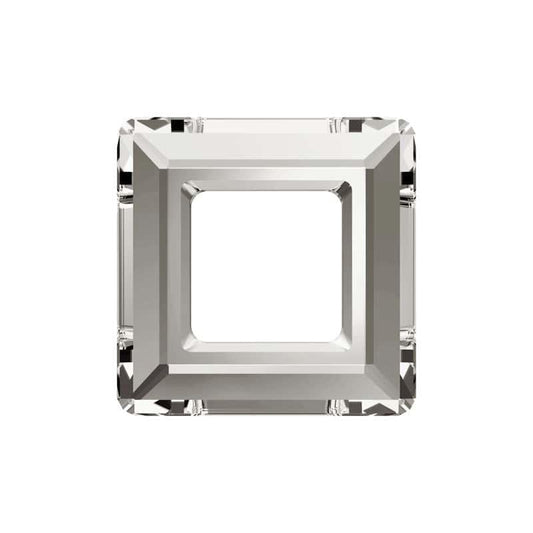 Swarovski 30mm Square Frame - Crystal Silver Shade CAL (1pc) - Too Cute Beads