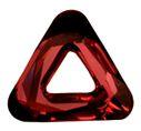 Swarovski 14mm Triangle Pendant - Crystal Red Magma (1pc) - Too Cute Beads