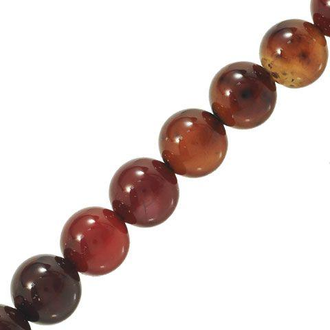 4mm Round Halloween Onyx Beads (Pack of 10) - Too Cute Beads