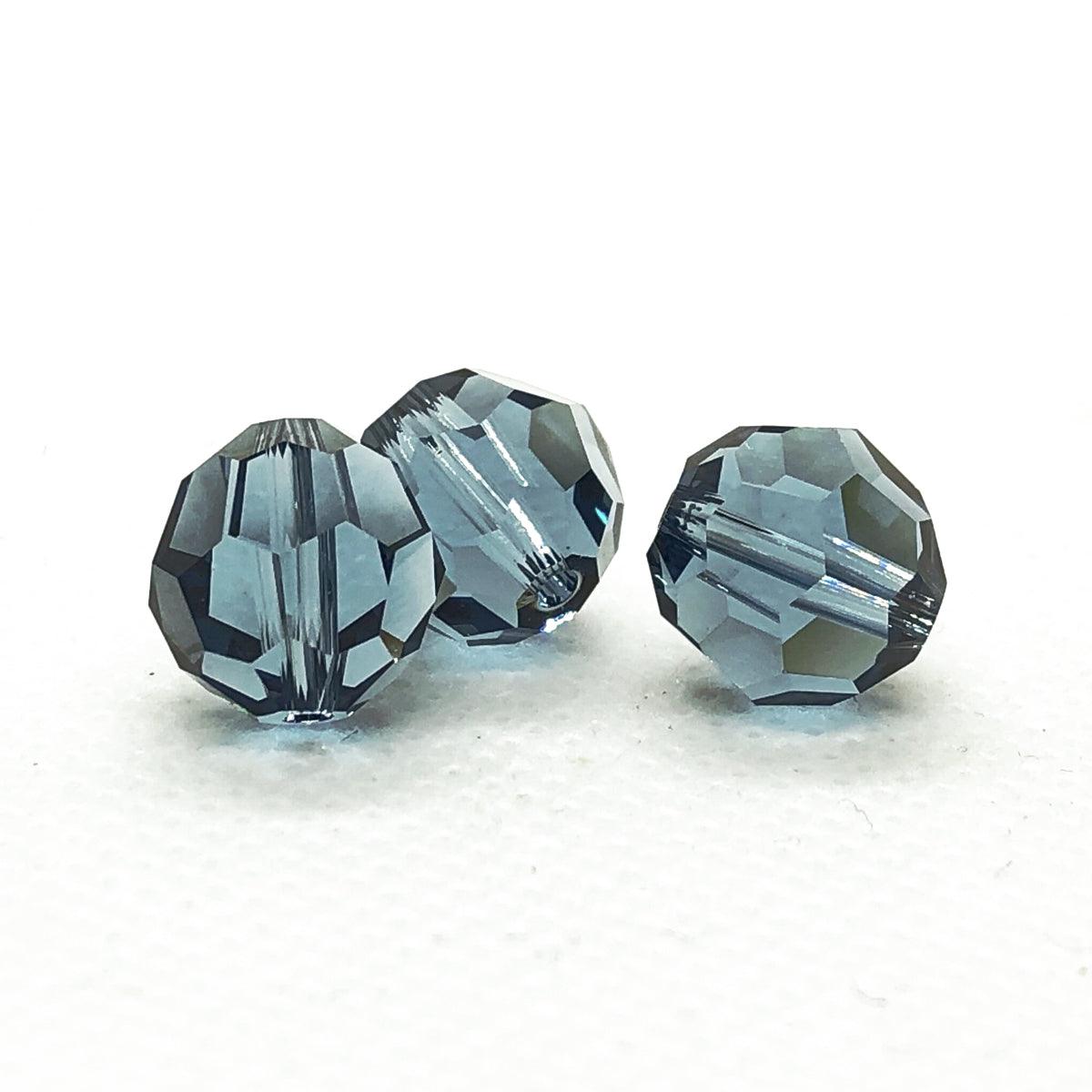 Swarovski (5000) 10mm Round - Denim Blue (6 Pack)