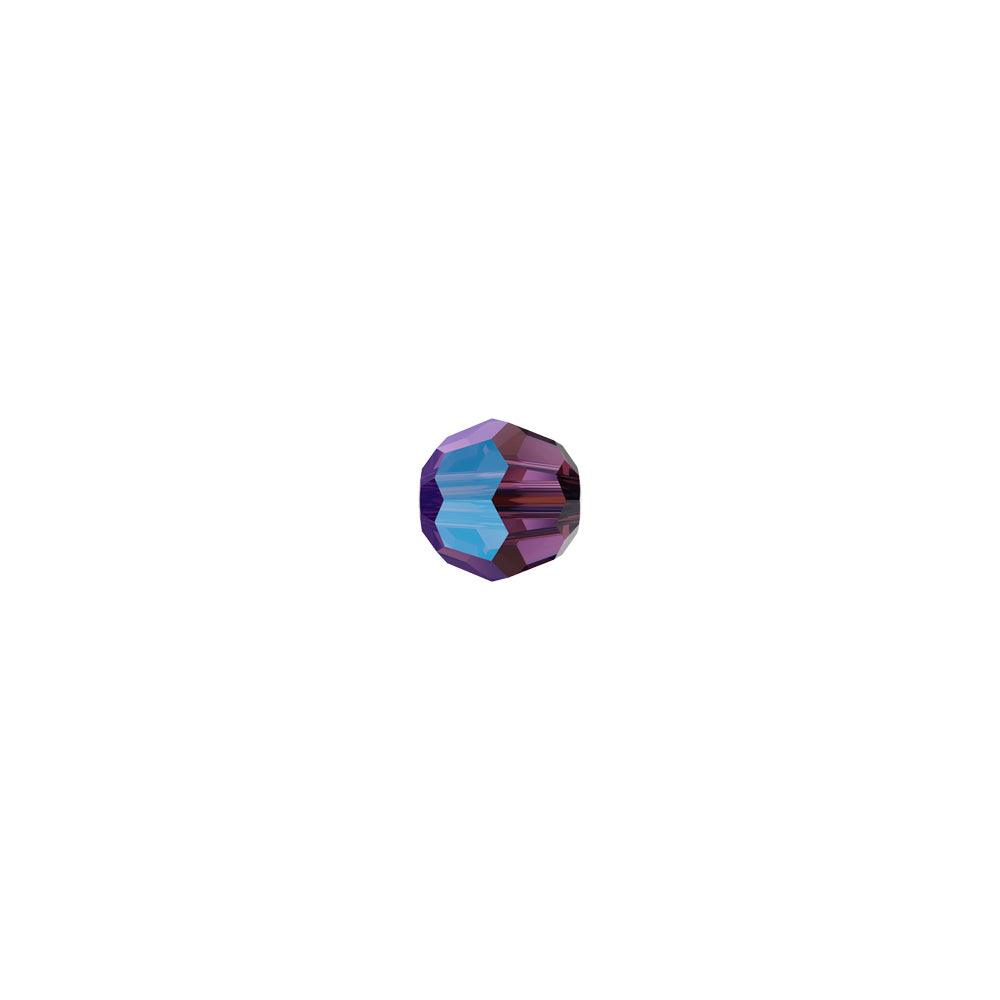 Swarovski (5000) 4mm Round Bead - Amethyst Shimmer (Pack of 10) - Too Cute Beads