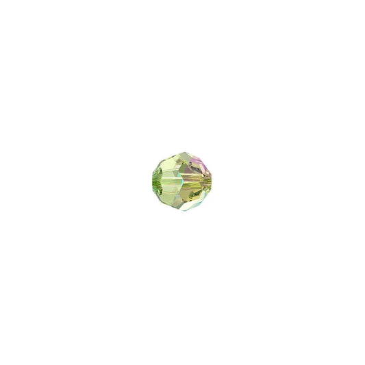 Swarovski (5000) 4mm Round Bead - Peridot Shimmer (Pack of 10) - Too Cute Beads